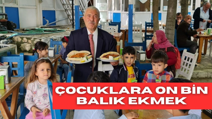 BALIKÇI KENAN'DAN ÇOCUKLARA 10 BİN BALIK EKMEK